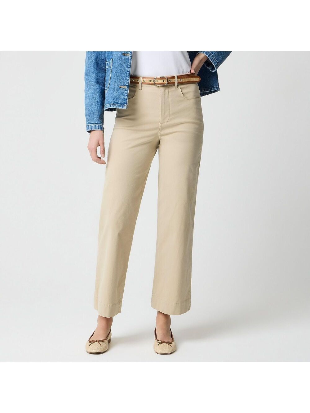 NWT J Crew Factory Ell Wide-Leg Cropped Pant - Size 30 - MSRP $118